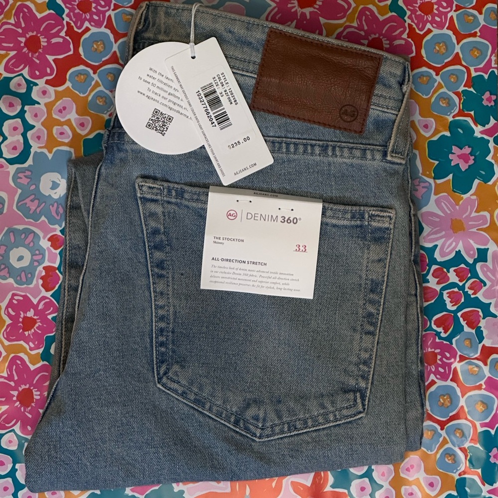 AG Slim Straight Men’s Jeans-NWT-Size33 - Picture 4 of 4